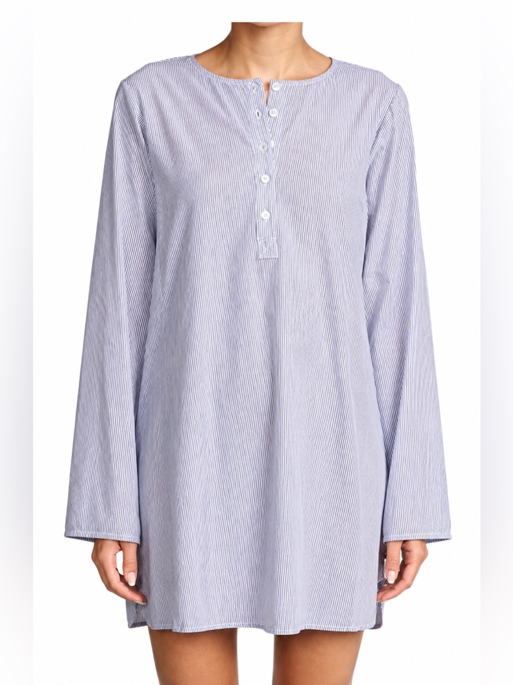 Tory Burch | Lucia Beach Tunic Cover-Up | Blue White Stripe | M